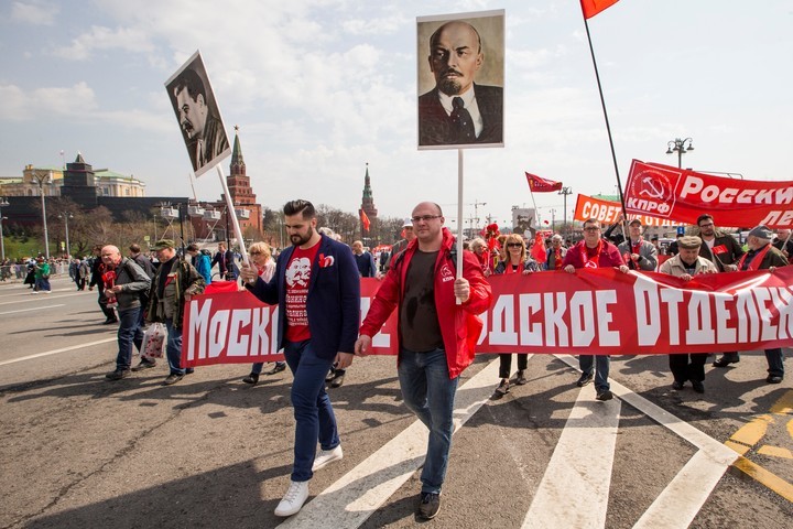 Día del Trabajador en Moscú. (AP Photo/Alexander Zemlianichenko)
