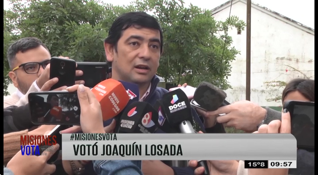 Voto del intendente de Posadas Joaquín Losada 