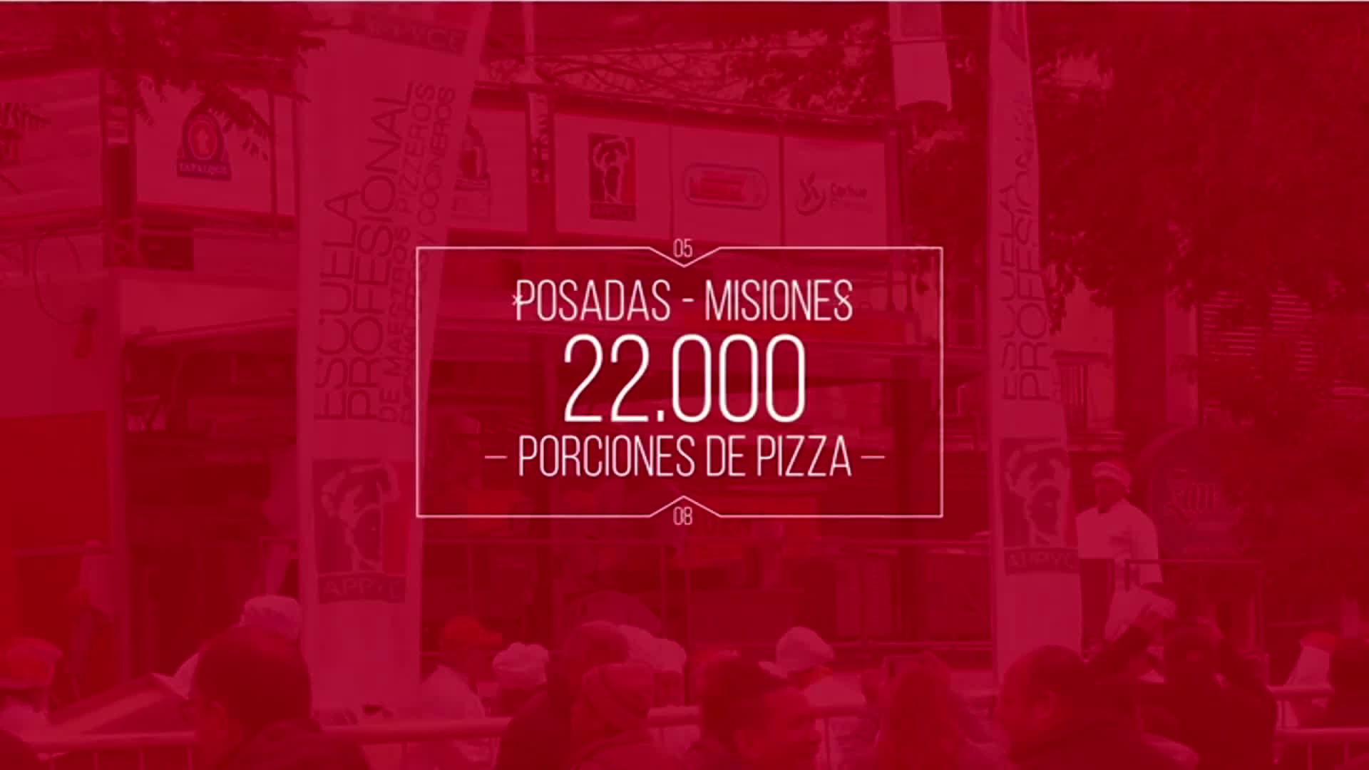 Evento solidario: “22 mil porciones de pizza por Misiones”