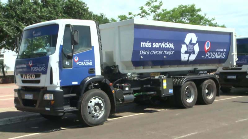 Posadas: el municipio incorporó dos camiones y seis bateas para mejor el servicio de limpieza