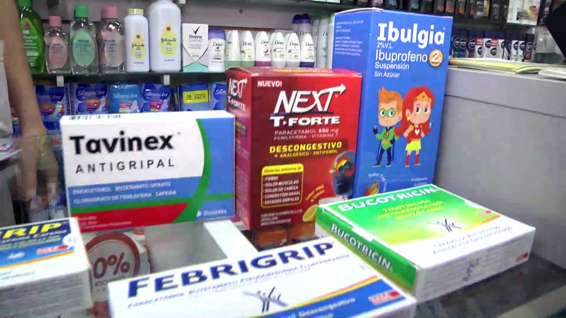 Alta demanda de antigripales en farmacias 