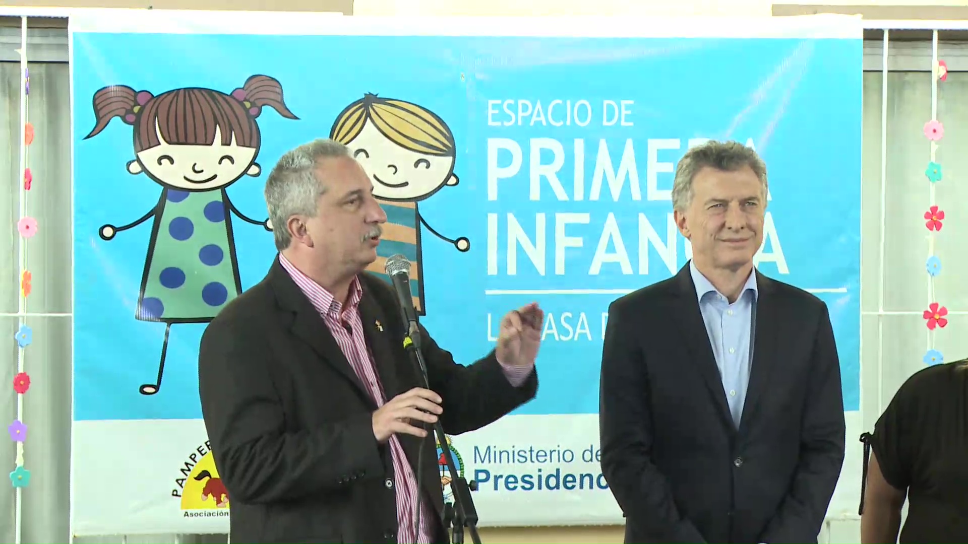 Macri inauguró un espacio de primera infancia en Villa Bonita
