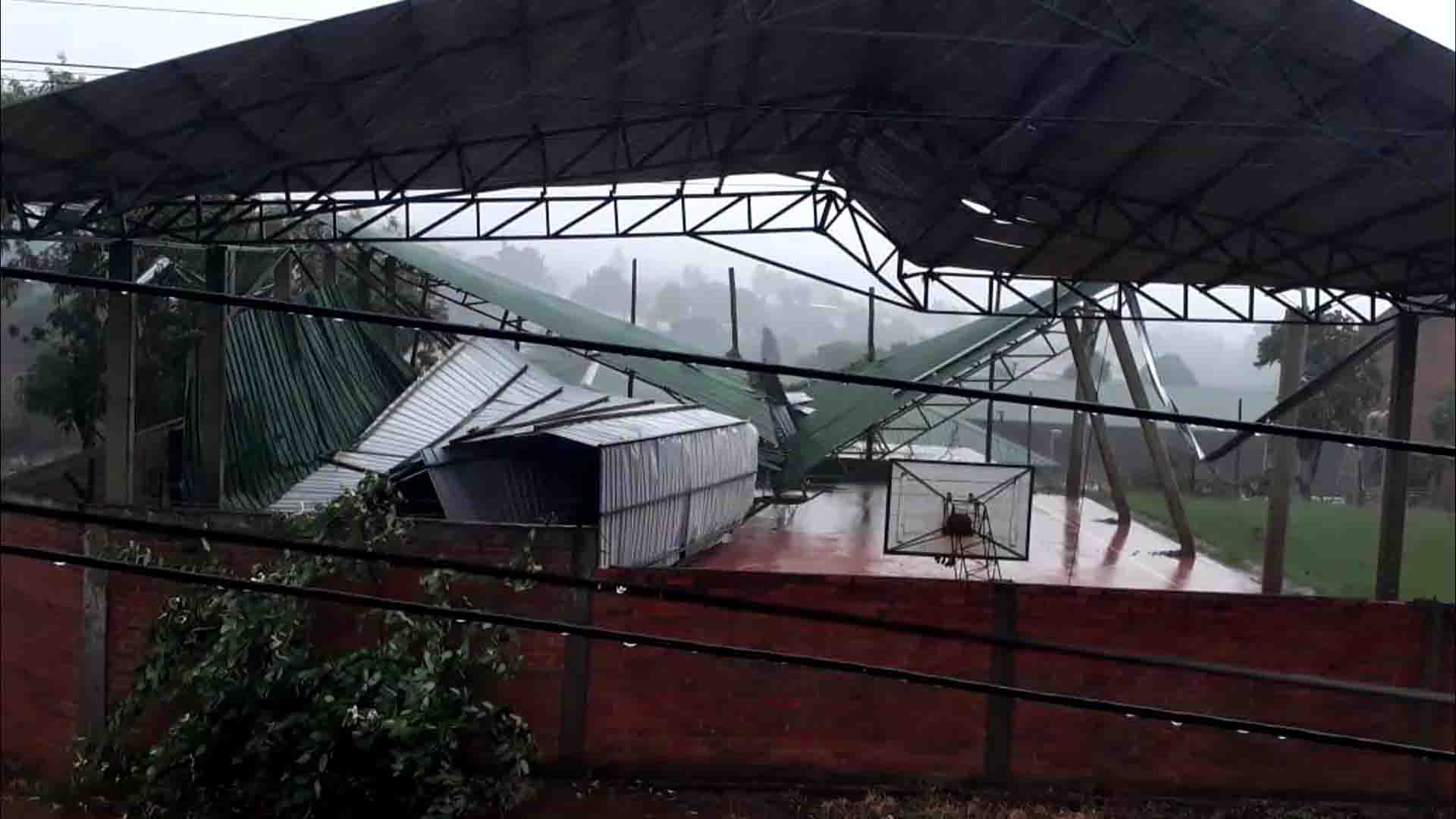 Temporal de lluvia y viento afectó a varias localidades de Misiones