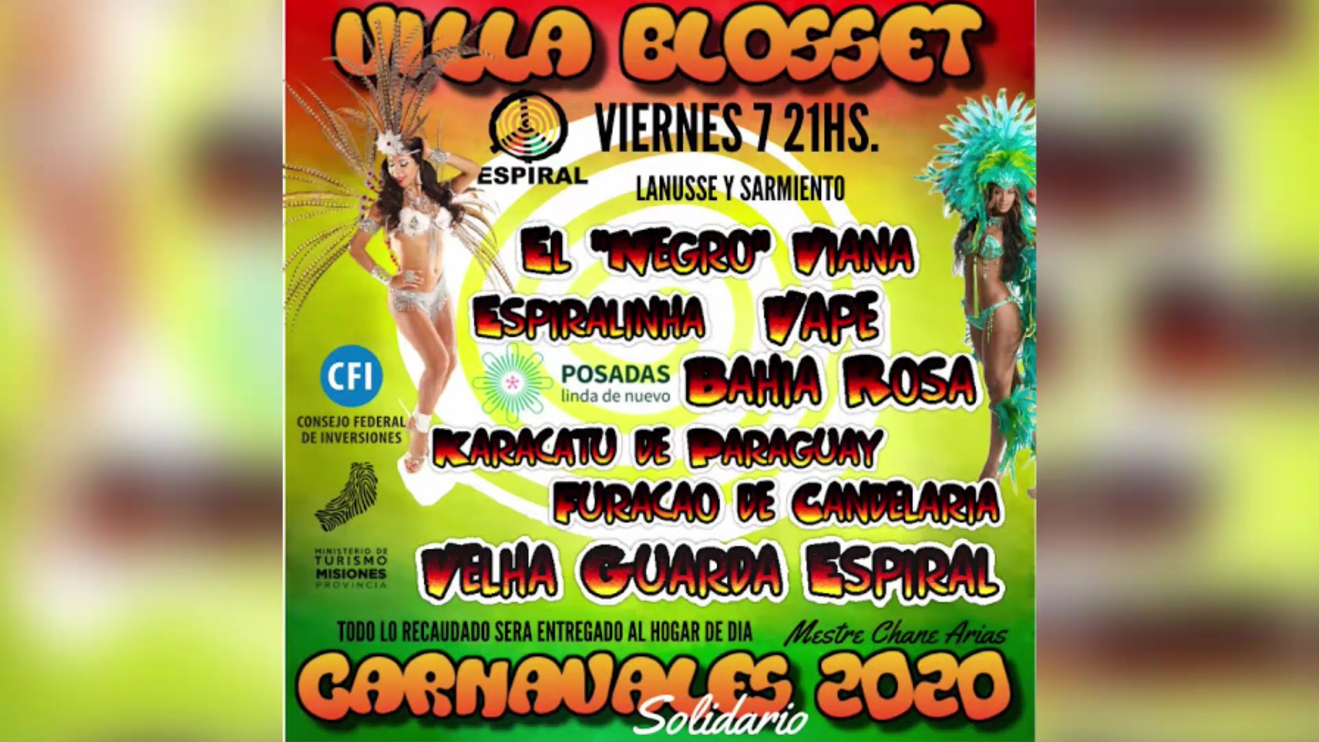 Esta noche desde las 21hs Villa Blosset festeja sus carnavales por 35 años consecutivos