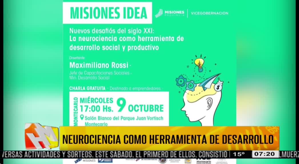 "Misiones Idea" el 9 de octubre en Montecarlo