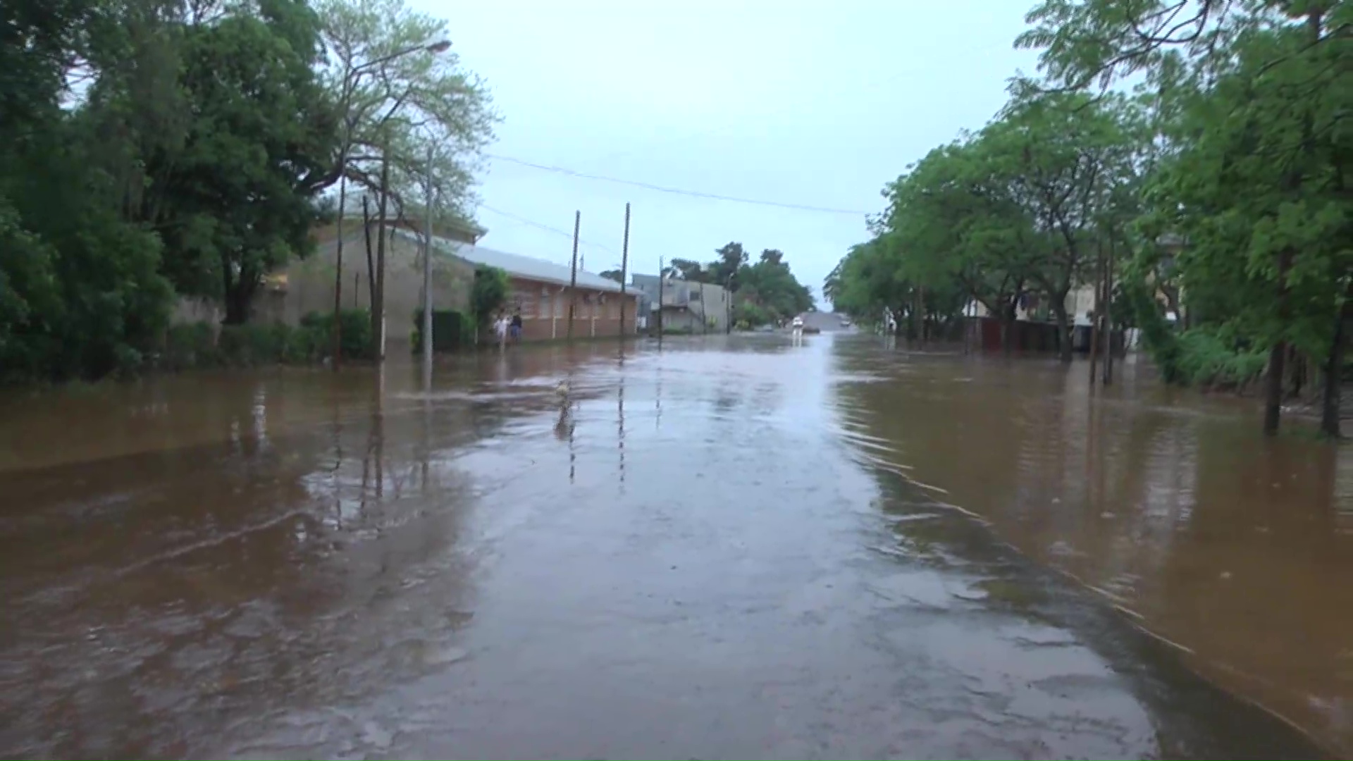 Temporal en Posadas: barrios inundados debido a la intensa lluvia