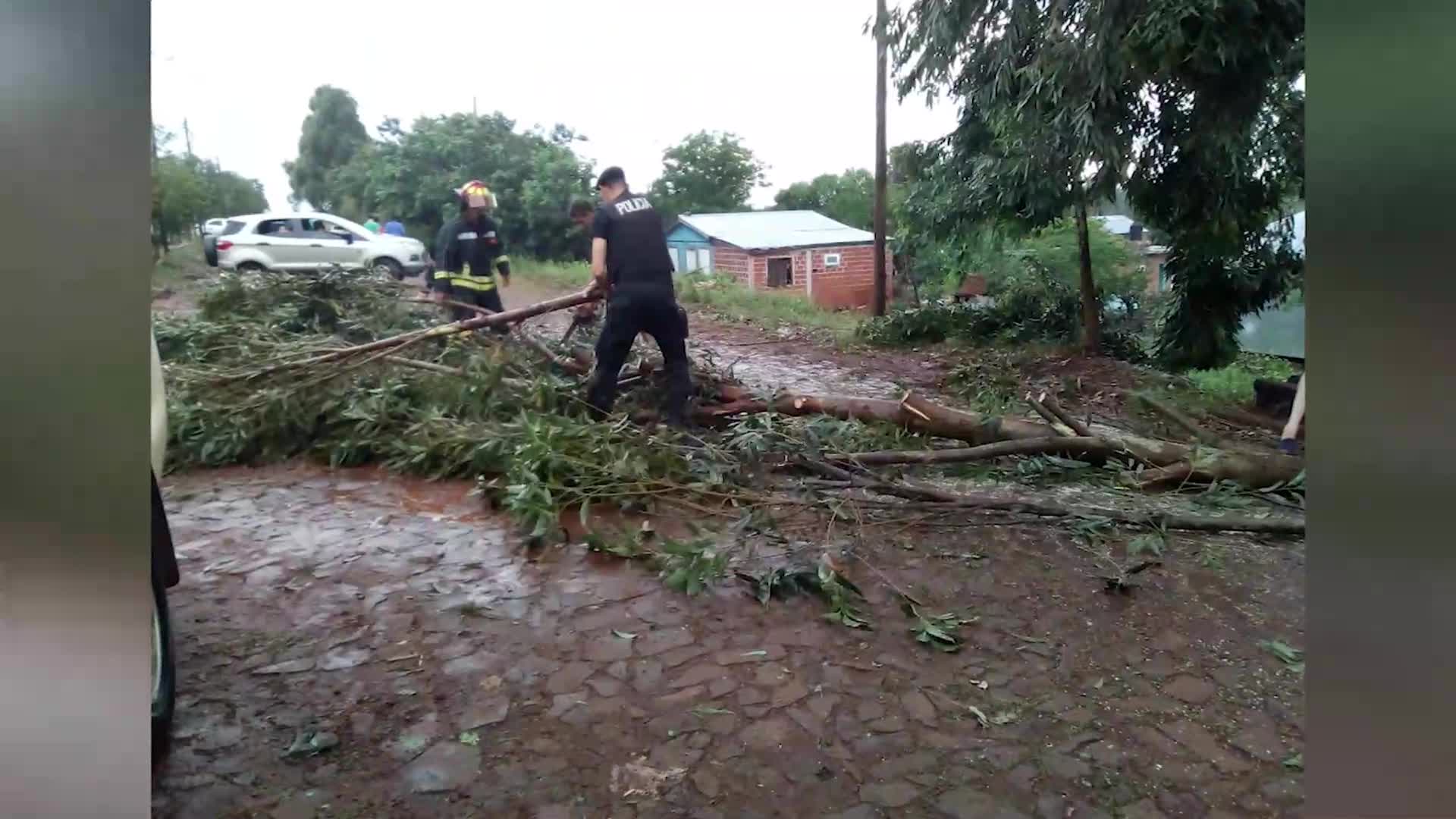 San Vicente la más afectada: temporal en varios municipios del norte y centro de Misiones