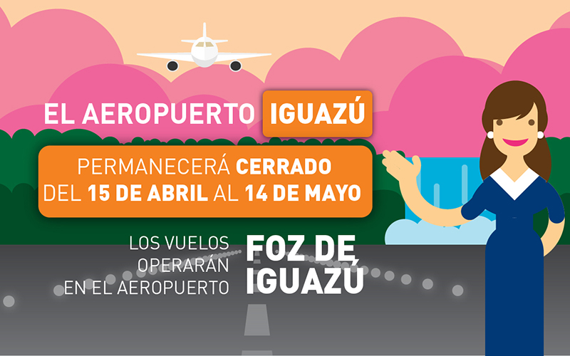 Mañana habilitarían la pista del Aeropuerto Internacional Iguazú