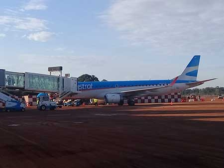 Austral en Aeropuerto de Iguazú volvió a operar después de un mes