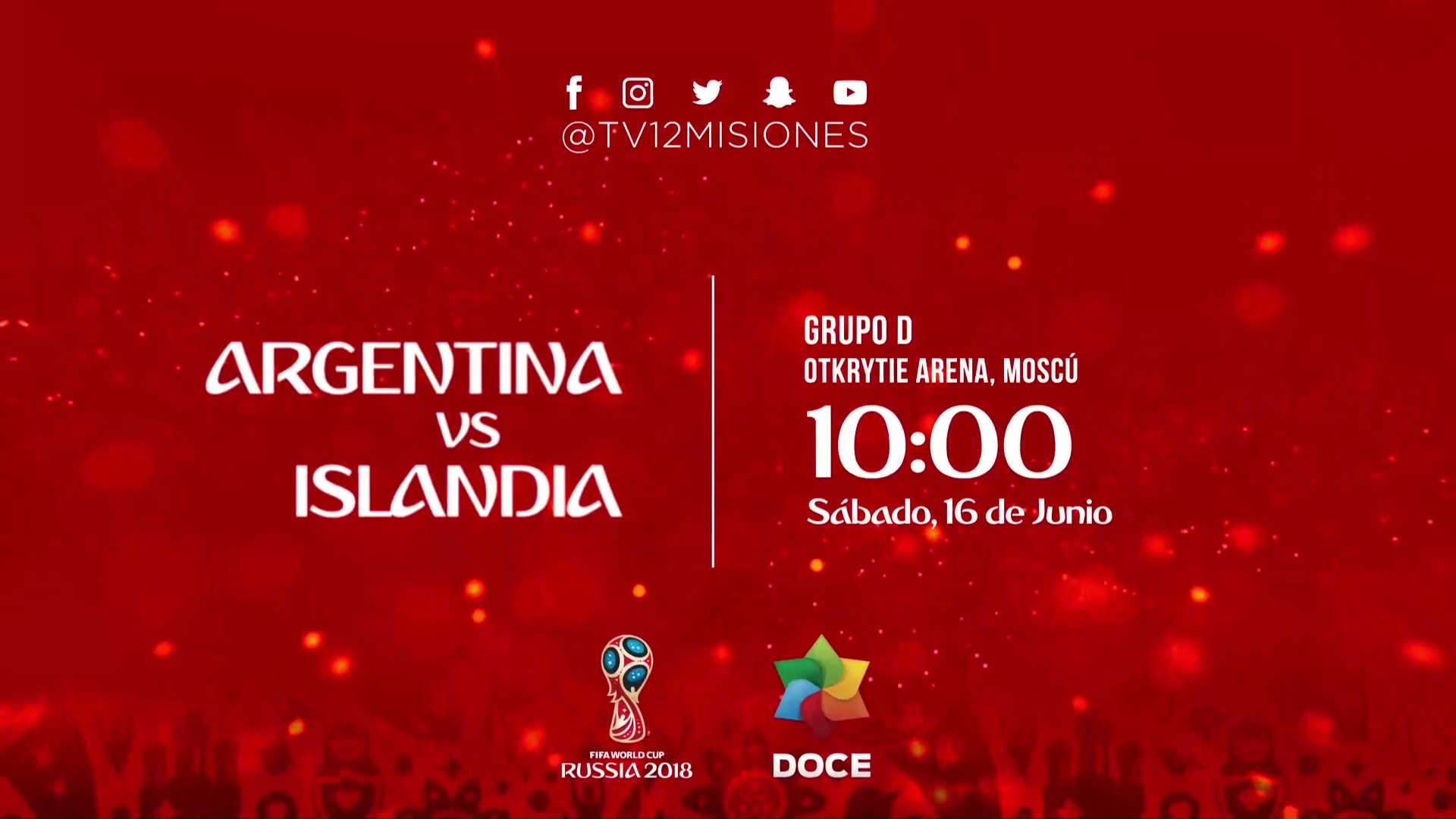 Rusia 2018. Argentina – Islandia a las 10:00 en vivo por Canal 12