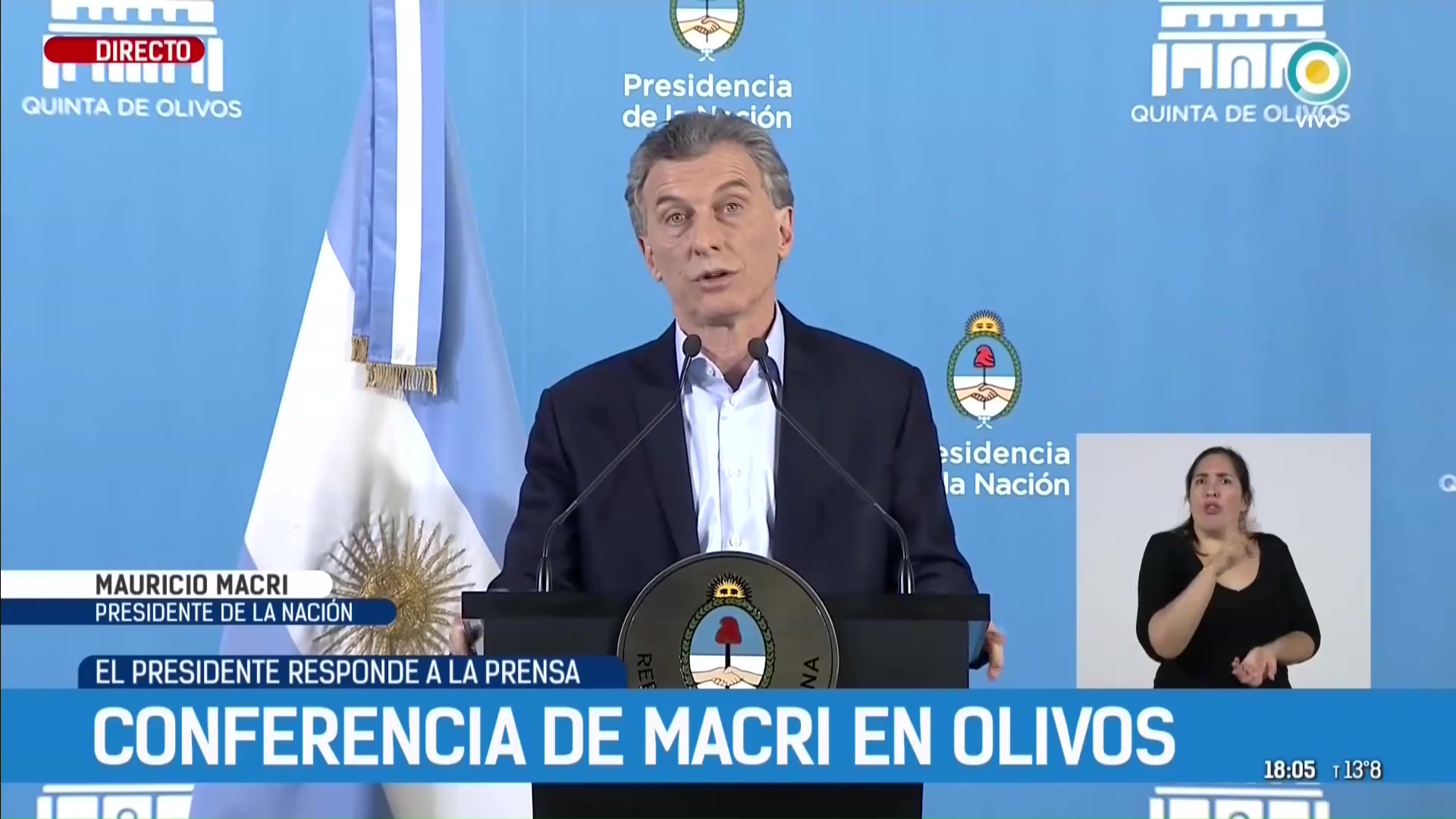 Mauricio Macri: “la meta para el año que viene es bajar 10 puntos la inflación”
