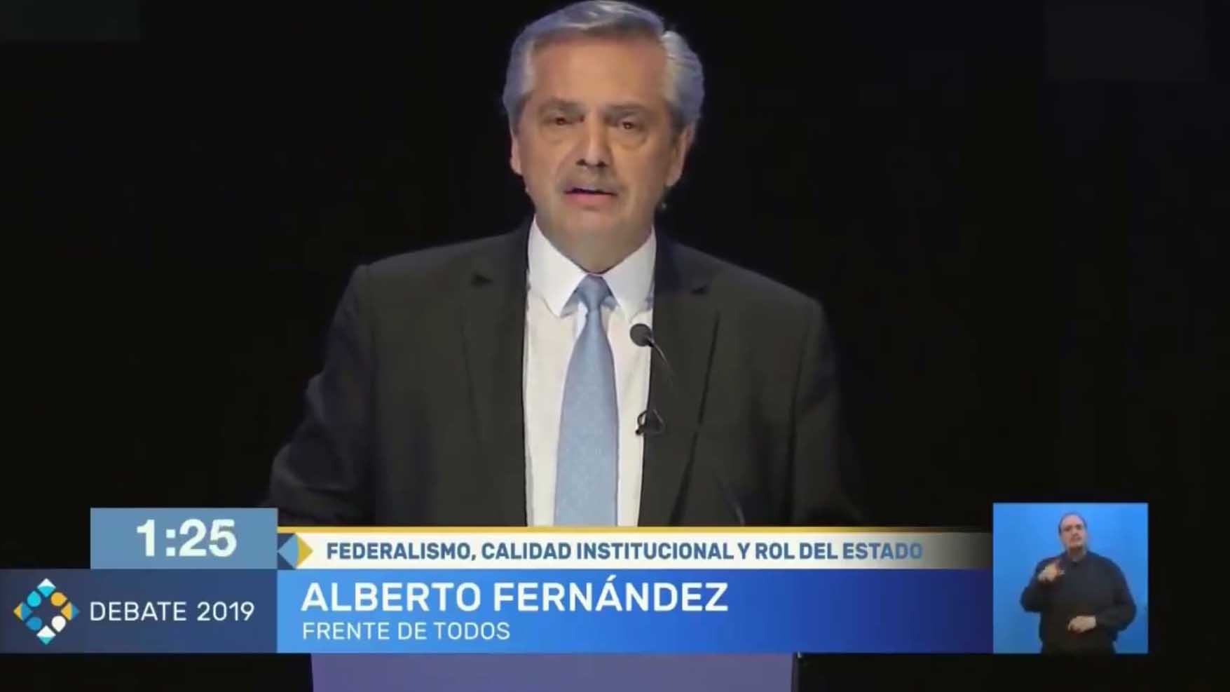 Debate Presidencial 2019: candidatos abordaron el federalismo
