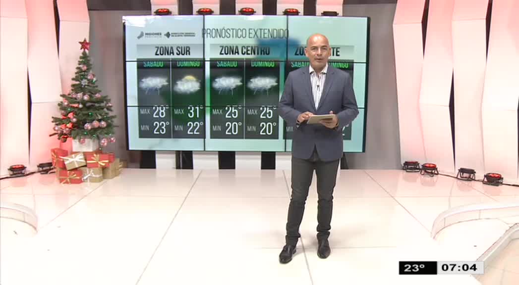 El pronóstico extendido para el sábado y el domingo (22 y 23 de diciembre)