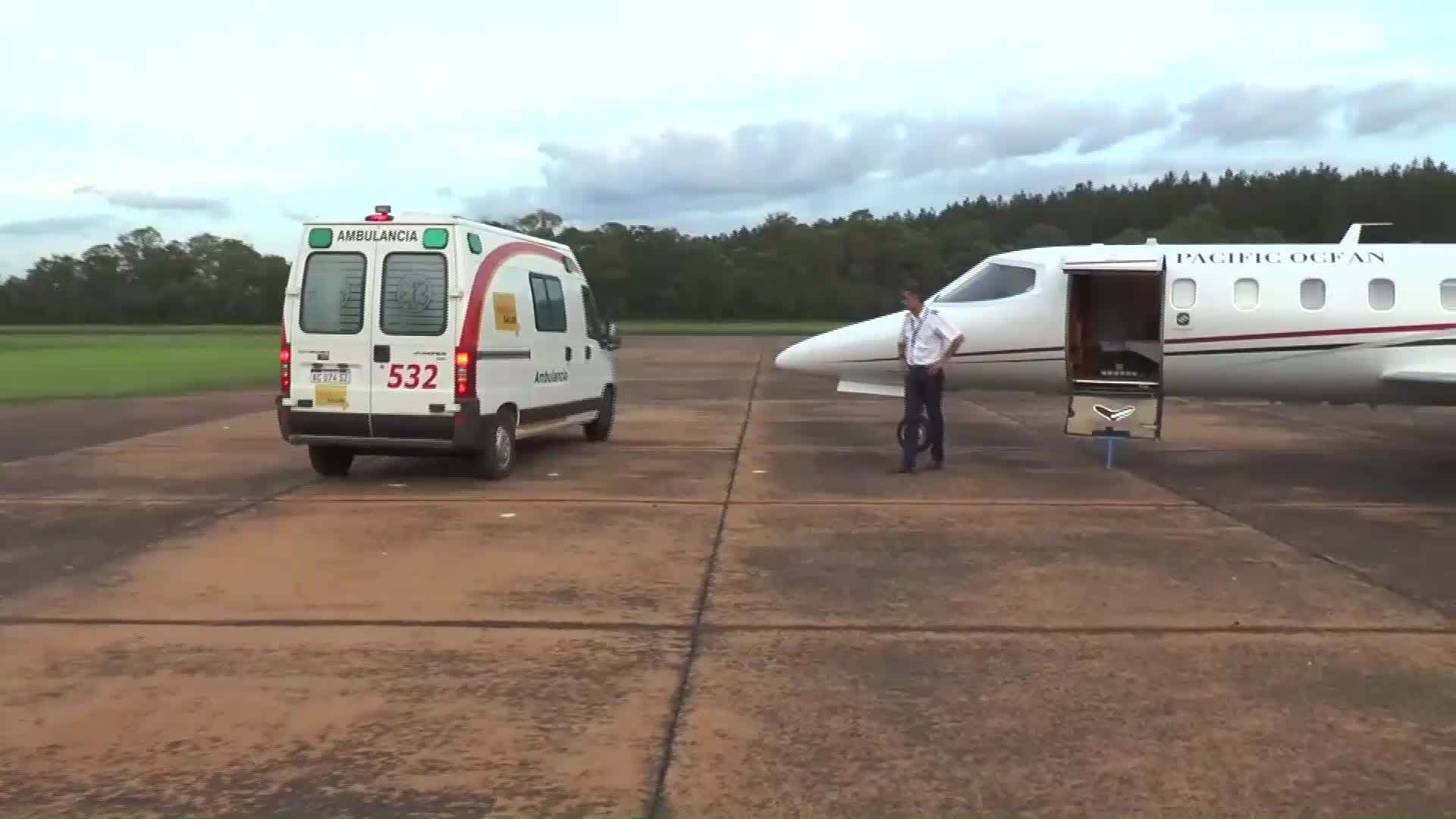 Eldorado: trasladaron a una beba en vuelo sanitario al Garrahan