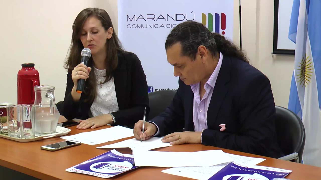 Entre la Municipalidad de Posadas y Marandú firma de convenio para erradicar el acoso callejero 