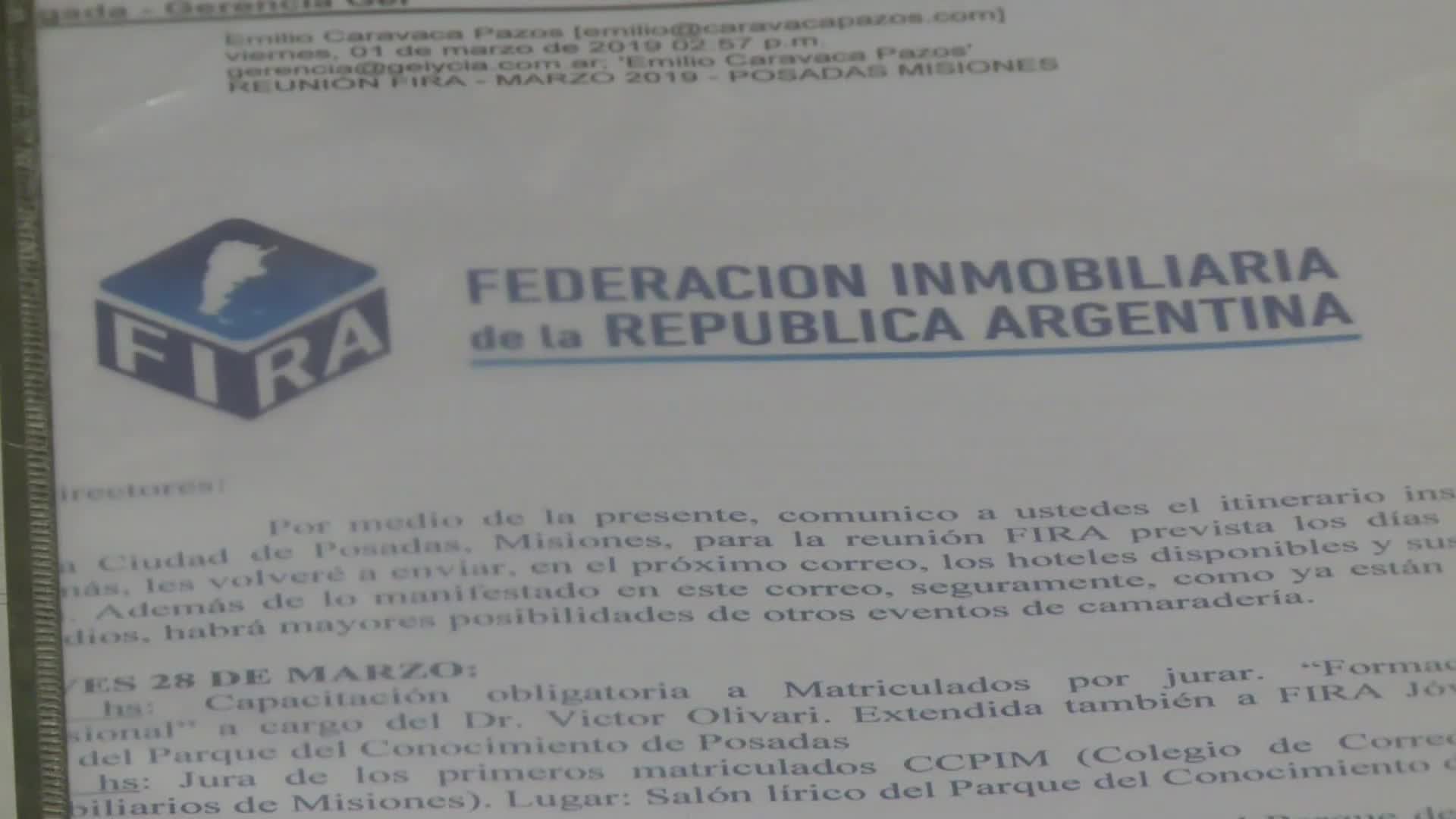 Se realiza en Posadas la primera reunión de la Federación Inmobiliaria Argentina