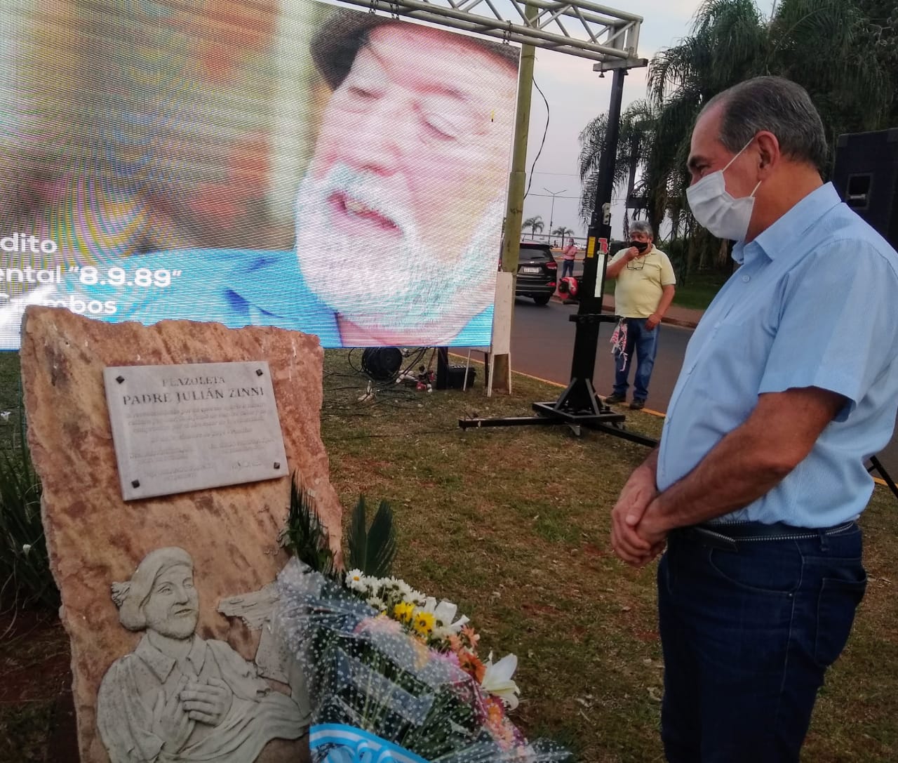 Stelatto rindió homenaje al padre Julián Zini
